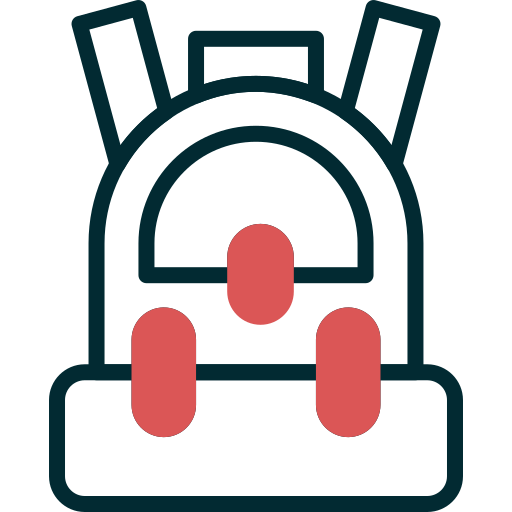 sac d'école Icône gratuit sac d'école Icône gratuit