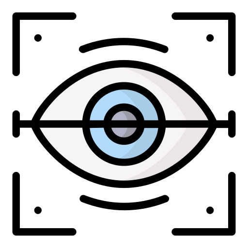 escáner ocular icono gratis