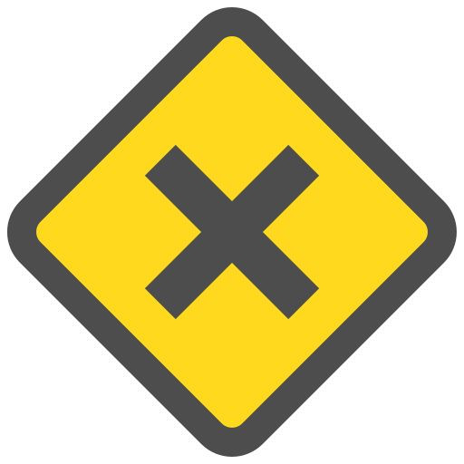 Cross sign Generic Flat icon