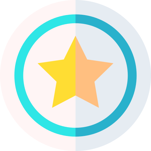 Star Basic Straight Flat icon