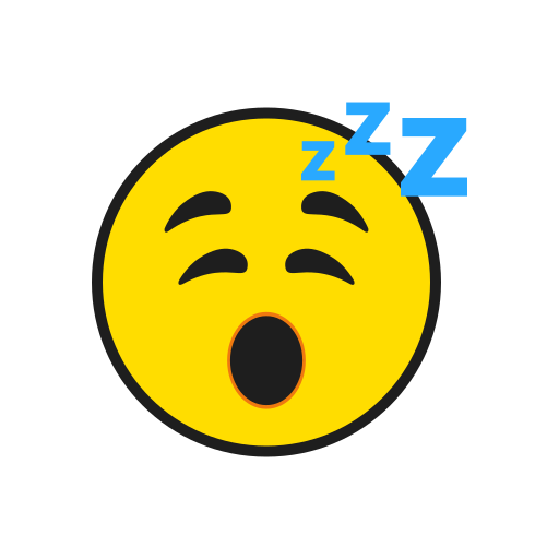 Sleepy Generic Outline Color icon