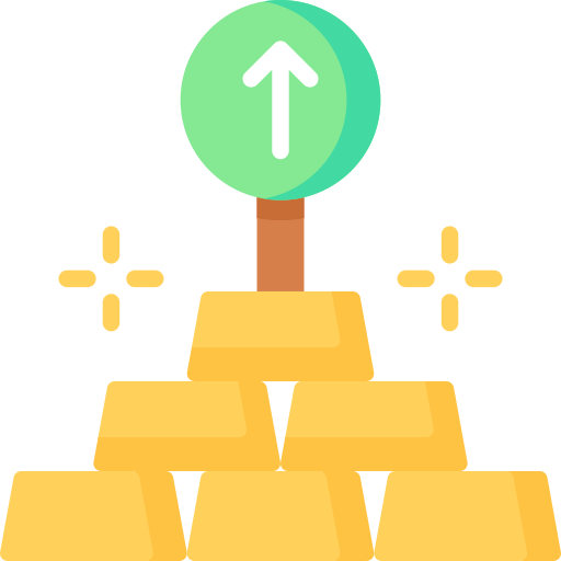 lingotes de oro icono gratis