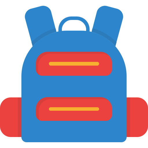 bolsa para la escuela icono gratis