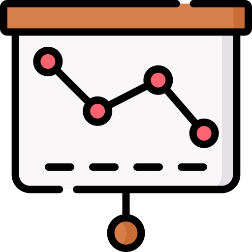 gráfico de líneas icono gratis