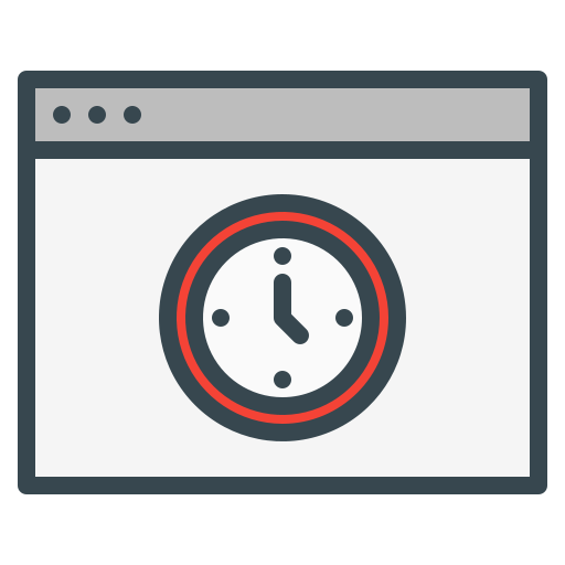 gestión del tiempo icono gratis