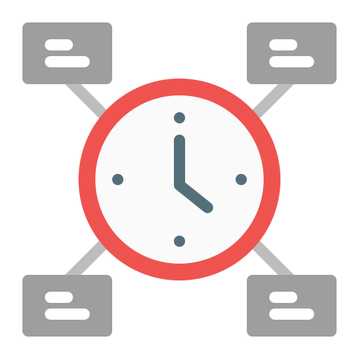 gestión del tiempo icono gratis