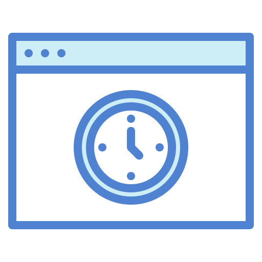 gestión del tiempo icono gratis