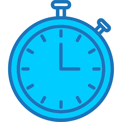 Stopwatch Generic Blue icon