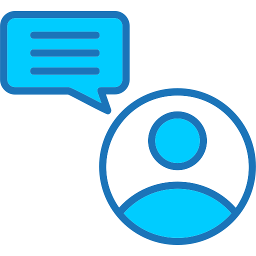 Communication Generic Blue icon