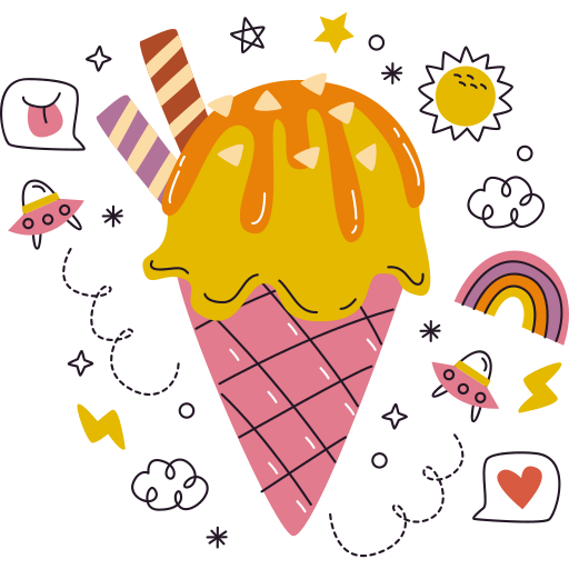 cucurucho de helado gratis sticker