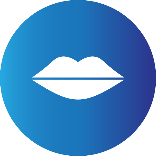 Lips Generic Blue icon