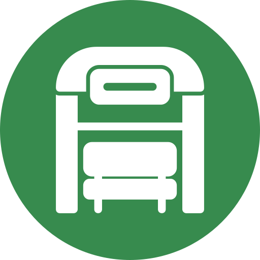 parada de autobús icono gratis