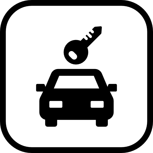 Signe de location de voiture - Icônes transport gratuites