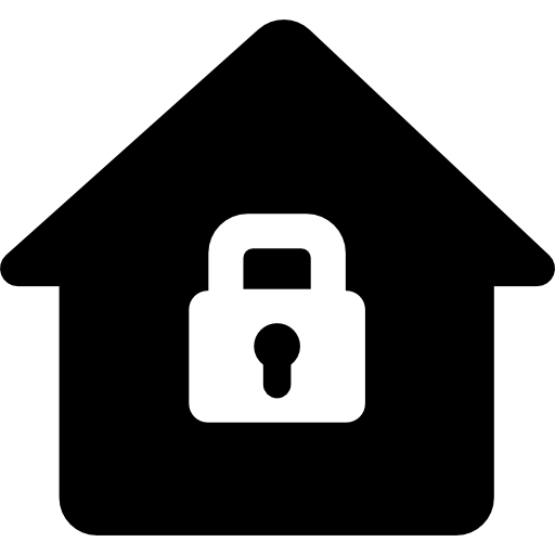 House with Padlock icon