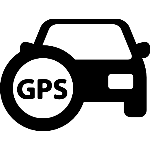 Car with GPS - Free transport icons
