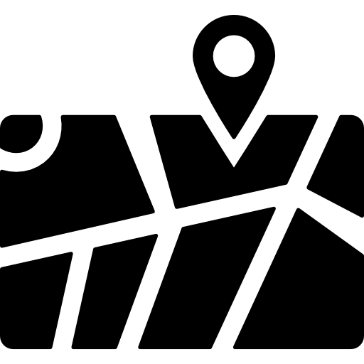 ubicación en un mapa icono gratis