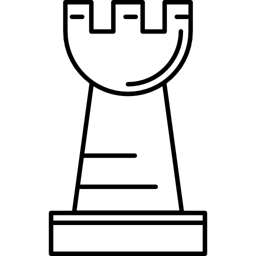 Torre de xadrez - ícones de esportes grátis