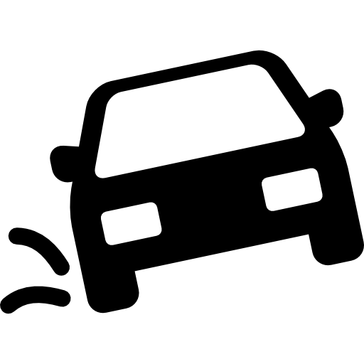 accidente automovilistico icono gratis