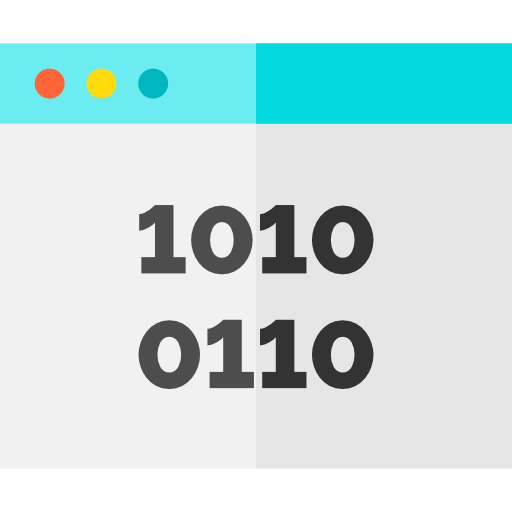 código binario icono gratis