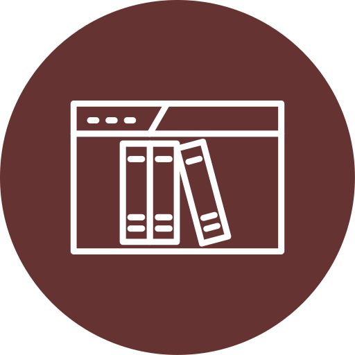 bibliothèque en ligne Icône gratuit bibliothèque en ligne Icône gratuit