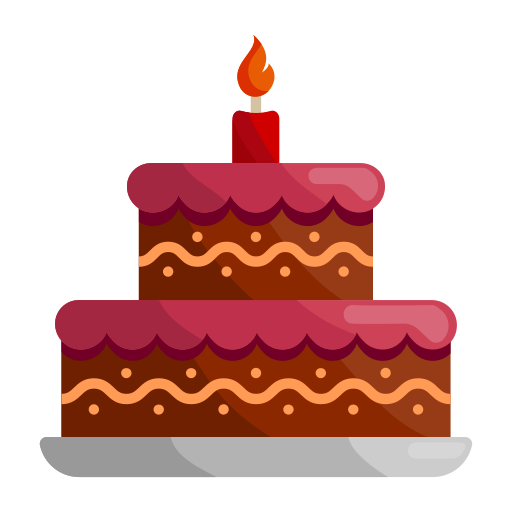 pastel de cumpleaños icono gratis