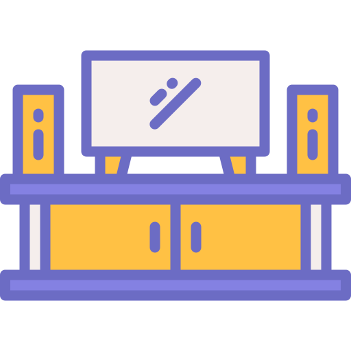 cine en casa icono gratis