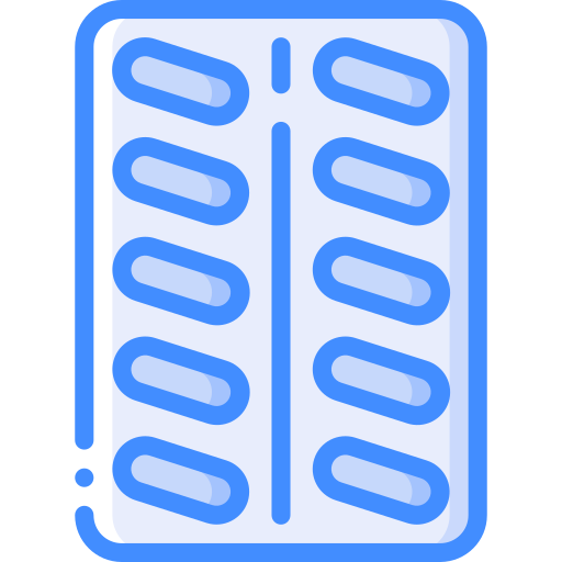 Pills Basic Miscellany Blue Icon