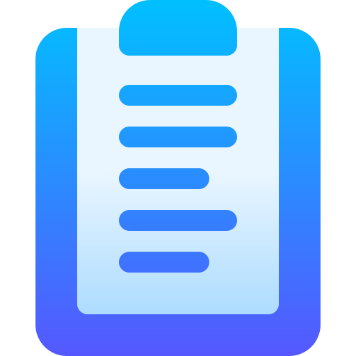 Clipboard Basic Gradient Gradient icon