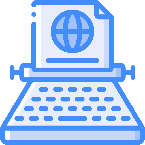 máquina de escribir icono gratis