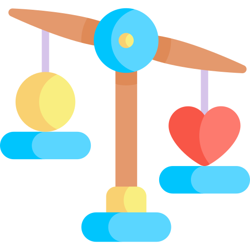 Justice scale free icon