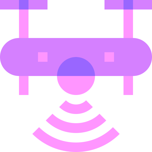 Smart Drone Basic Sheer Flat Icon