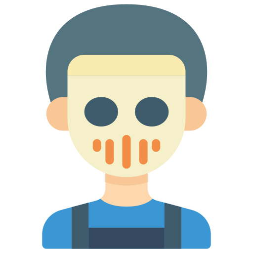 Masked man free icon