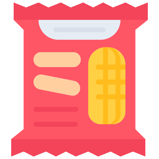 Snack Coloring Flat icon