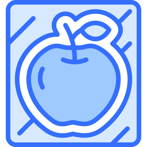 Apple Coloring Blue icon