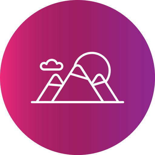 montañas icono gratis