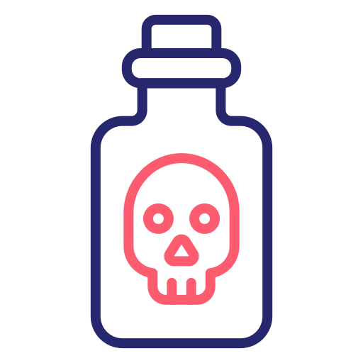 Poison Generic Outline Color icon