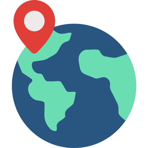 Earth globe - Free maps and location icons