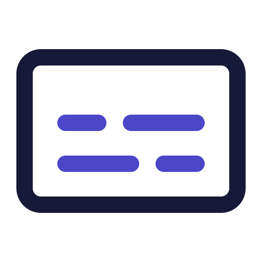 Subtitle Generic Outline Color icon