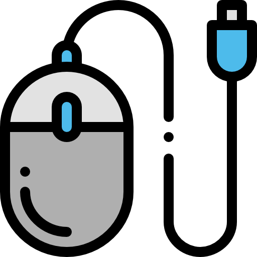 Mouse Detailed Rounded Lineal color icon