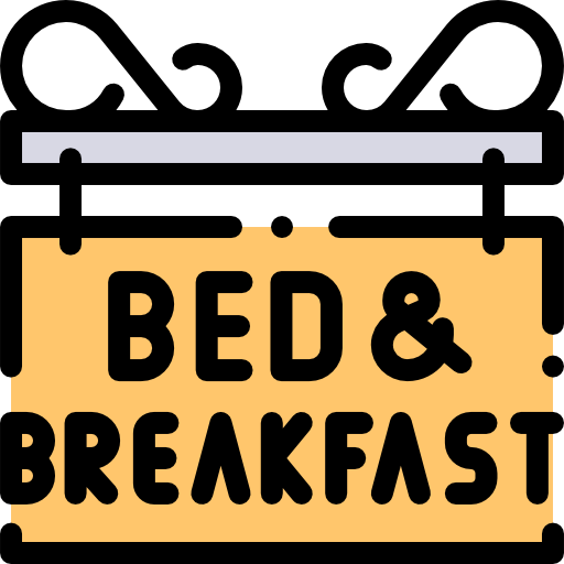 lit et petit déjeuné Icône gratuit