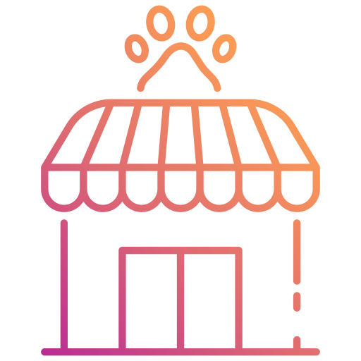 la tienda de animales icono gratis