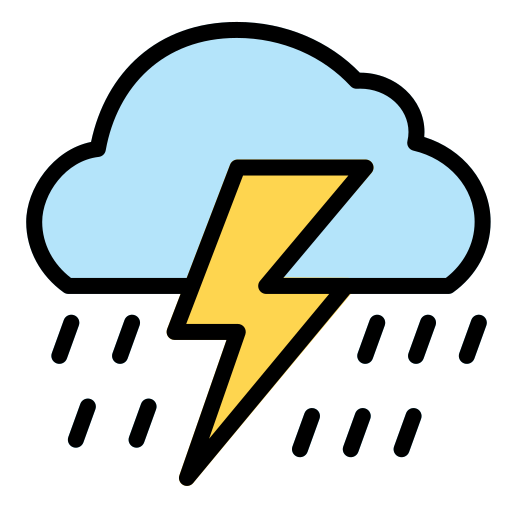 Storm Generic Outline Color icon