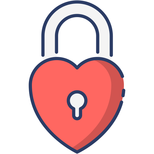 Heart lock free icon