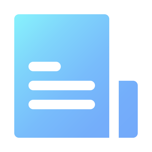 File Generic Flat Gradient icon