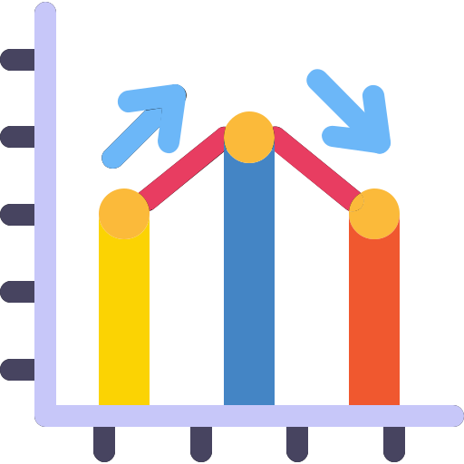 gráfico de barras icono gratis