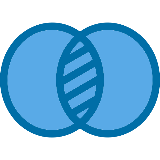 diagrama de venn icono gratis