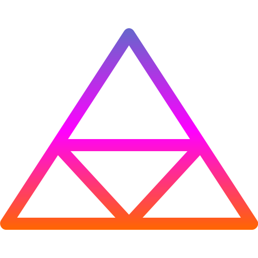 Pyramid chart Generic Gradient icon