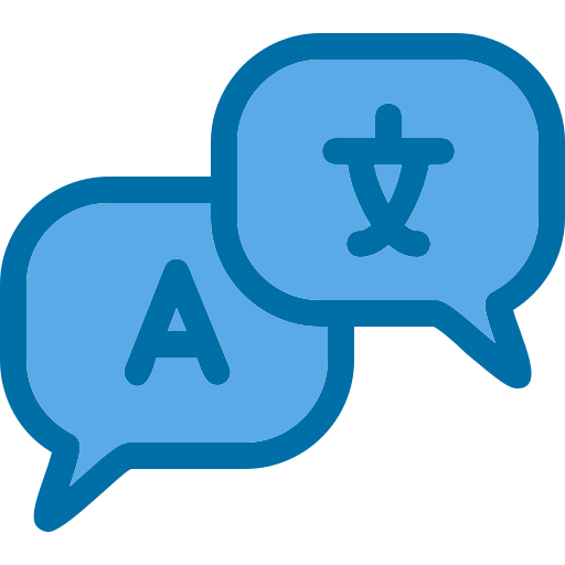 Language Generic Blue icon