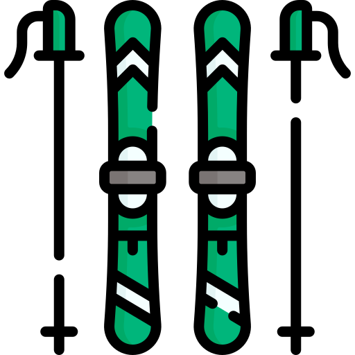 esquí icono gratis