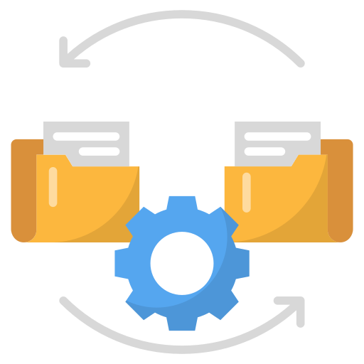 transferencia de archivos icono gratis